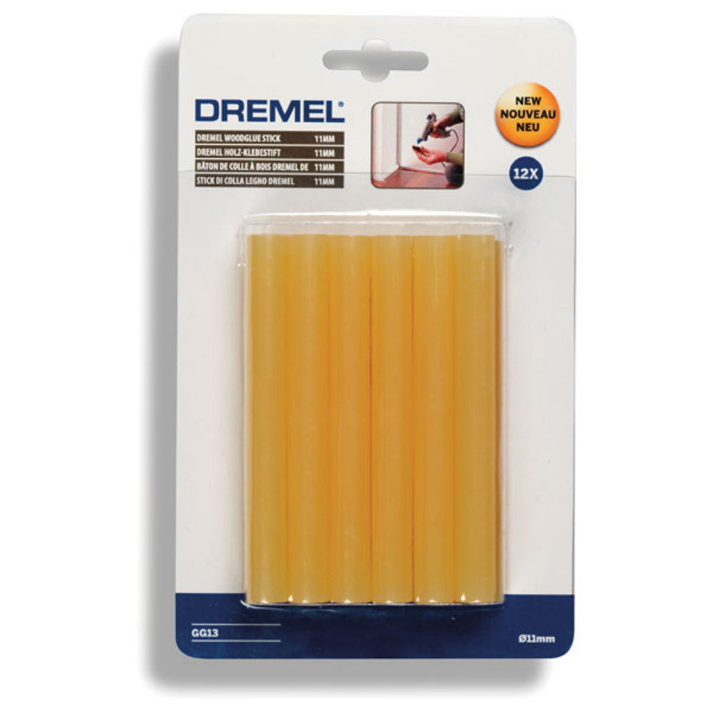 8710364052486 Dremel Glue Stick 12 PCS 11 MM for Wood  اصابع شمع لاصقة للاخشاب دريميل
