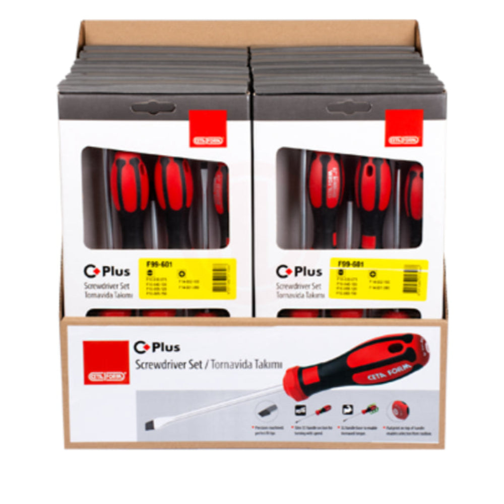 SF99-602  C-PLUS Screwdriver Set Display Pack- 12xF99-602