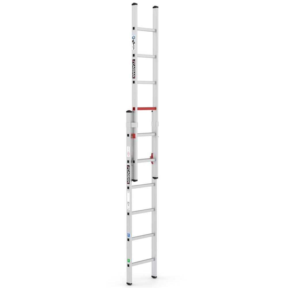 TS6040 Platform height 2x6 سلم مفرد المنيوم 2×6 درجة ارتفاع 1.88 متر اقصى ارتفاع 3.00 متر وبالعامل 3.60 متر قطعتين وزن 7.2 كجم كجسان صناعة تركي