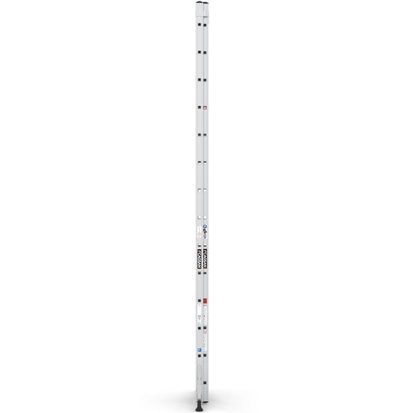 سلم مفرد المنيوم 2×14 درجة ارتفاع 4.09 متر اقصى ارتفاع وبالعامل 6.89 متر قطعتين وزن 18.2 كجم كجسان صناعة تركي