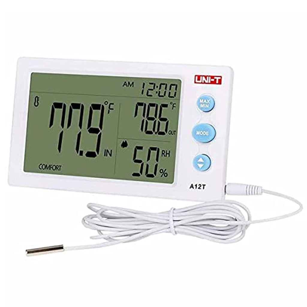 مقياس درجة الحرارة و الرطوبة و عارض للقراءات يستخدم للقياسات الداخلية و الخارجية
