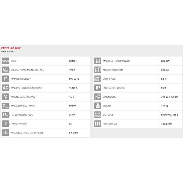بناطة ديجيتال افقية 2 فاز 380 فولت ايطالي (ماكينة لحام بالنقطة) - eTawredat